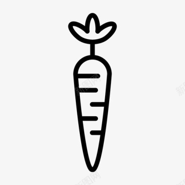胡萝卜豆类膳食图标图标