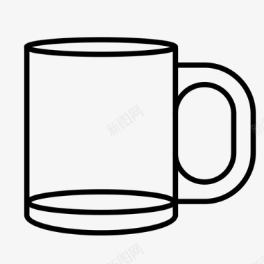 爱尔兰咖啡服务杯马克杯图标图标