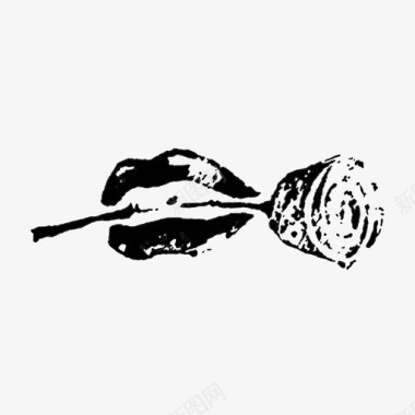 浪漫玫瑰红玫瑰图标图标