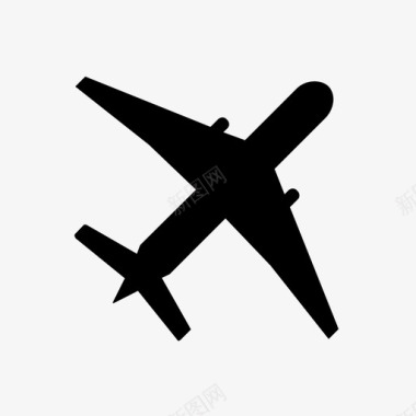 飞机旅行空中飞机图标图标