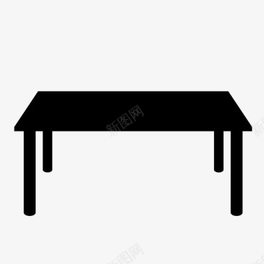桌子家具展台图标图标