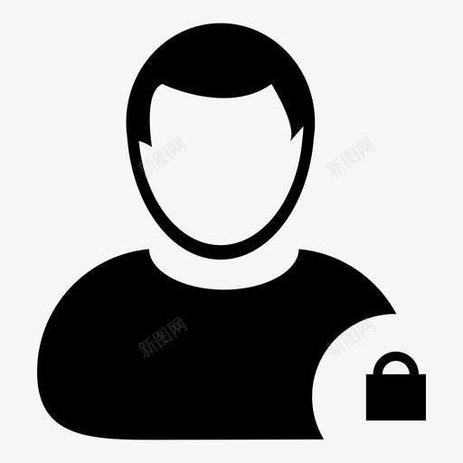 用户安全性人员个人信息图标svg_新图网 https://ixintu.com 个人信息 人 人员 安全性 挂锁 用户1 用户安全性 用户帐户