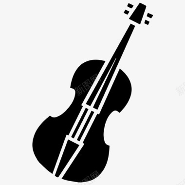小提琴古典音乐乐器图标图标