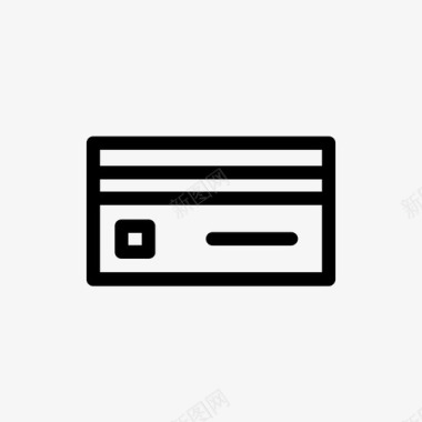信用卡简单储蓄图标图标