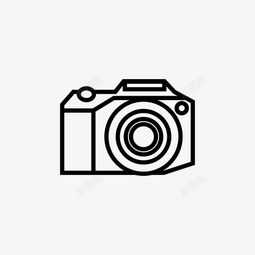 相机单反相机摄影图标svg_新图网 https://ixintu.com 单反相机 尼康 摄影 摄影师 数码摄影 数码相机 混合动力 相机 胶卷 镜头