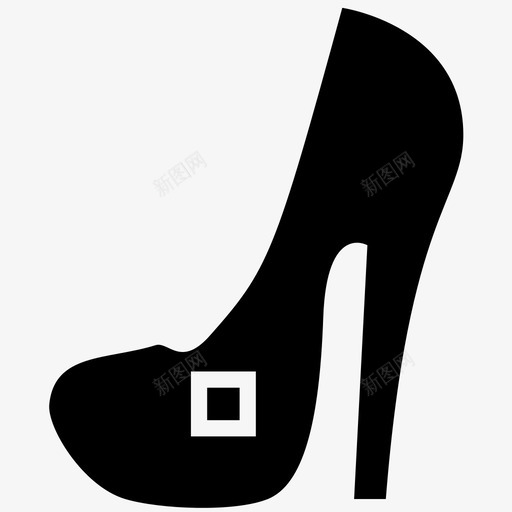 高跟鞋可爱时尚图标svg_新图网 https://ixintu.com 可爱 女人 时尚 款式 鞋子 高跟鞋