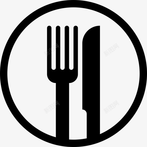 餐厅叉子叉子刀图标svg_新图网 https://ixintu.com 叉子 叉子刀 银器 餐具 餐厅