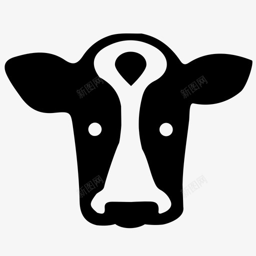 牛农场头图标svg_新图网 https://ixintu.com 农场 农场动物 农民 哺乳动物 头 有机 有机农业 牛 牛奶 牲畜