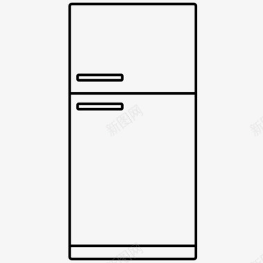 冰箱厨房家图标图标