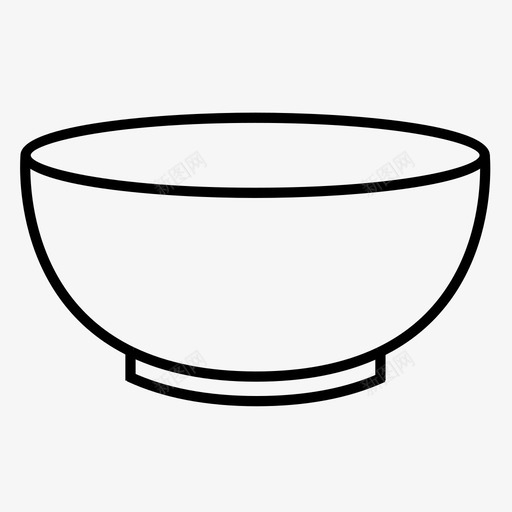 碗烘焙陶瓷图标svg_新图网 https://ixintu.com 厨房 烘焙 烹饪 碗 陶瓷 食物