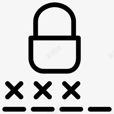 密码字段保护限制图标图标