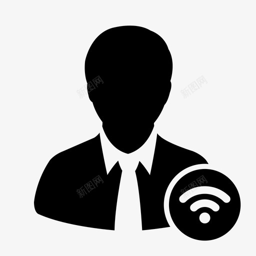 wifi用户访问帐户图标svg_新图网 https://ixintu.com wifi用户 会计 帐户 添加 添加员工 添加客户端 添加帐户 添加朋友 用户图标wifi用户 访问