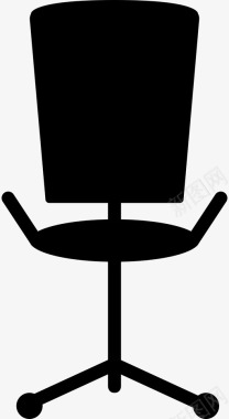 椅子转椅座位图标图标