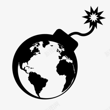 地球炸弹图标图标