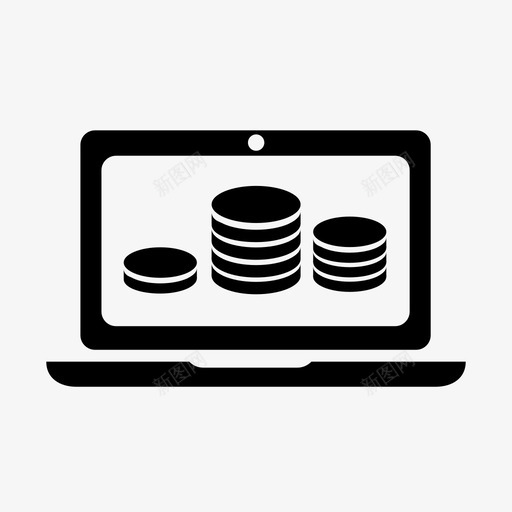 笔记本电脑容量硬币图标svg_新图网 https://ixintu.com macbook 内存 存储器 容量 数据库 硬币 笔记本电脑 计算机