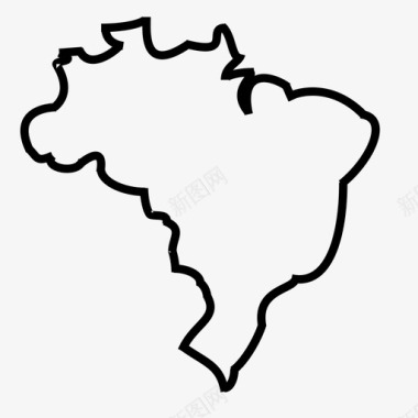 地理位置南美洲图标图标