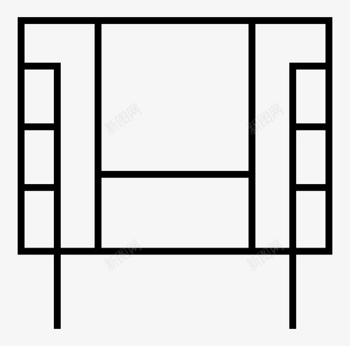 扶手椅极简主义极简家具图标svg_新图网 https://ixintu.com 办公室 复古家具 座位 扶手椅 放松 极简主义 极简家具 现代 脚凳