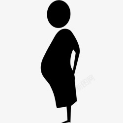 医院排队孕妇父母养育子女图标高清图片