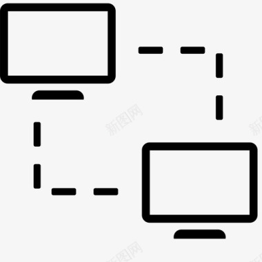 计算机网络接入内联网图标图标