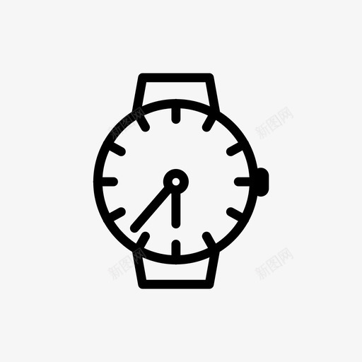 手表腕表计时图标svg_新图网 https://ixintu.com 100icons100days Beccoashea 手表 报时 时尚配件 腕表 计时 计时器