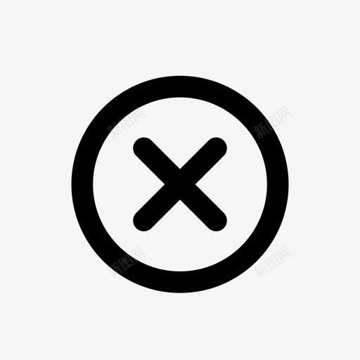 关闭按钮拒绝图标svg_新图网 https://ixintu.com 不允许 关闭 删除 否 图标 拒绝 按钮