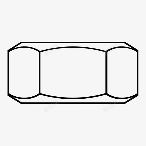 螺母螺钉修理图标svg_新图网 https://ixintu.com 修理 工具零件 建筑 建筑工人 施工 木工 螺母 螺钉 零件