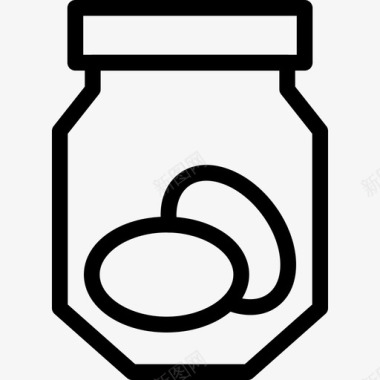 曲奇罐糖食物图标图标