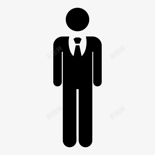 男人西装轮廓图标svg_新图网 https://ixintu.com 人 企业 员工 男人 男人和女人的轮廓 男人轮廓 西装 身材 轮廓