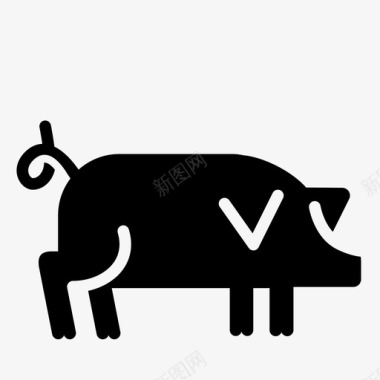 活猪猪动物农场图标图标