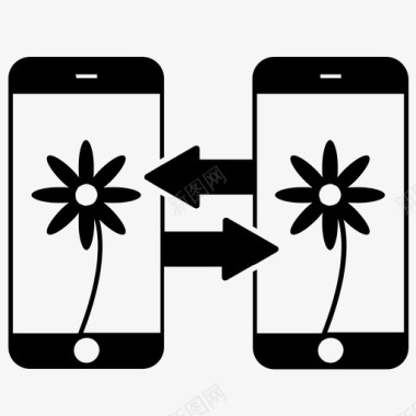 照片共享手机共享移动共享图标图标