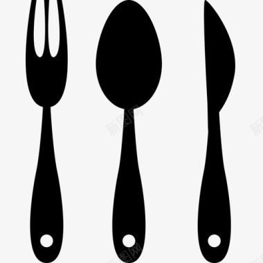 采购产品银器勺子餐厅图标图标