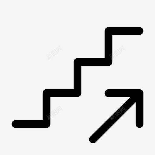 楼梯说明梯子图标svg_新图网 https://ixintu.com 台阶 商场 导航 梯子 楼层 楼梯 说明