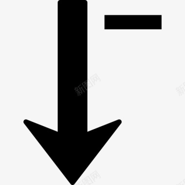 向下排序带负号的箭头符号箭头计算机和媒体1图标图标