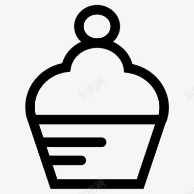 纸杯蛋糕甜点点心图标图标