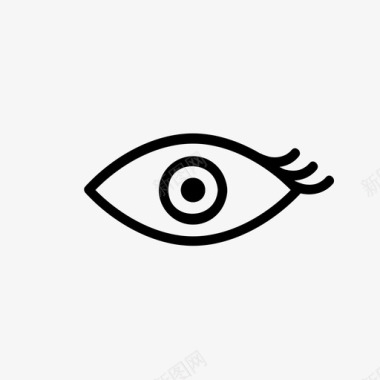 眼睛女人视力图标图标