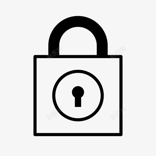 锁定安全保护图标svg_新图网 https://ixintu.com 保护 受保护 安全 密码保护 挂锁 锁定
