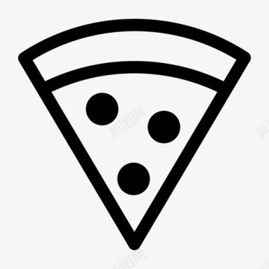 披萨零食切片图标图标