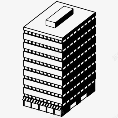 住宅楼塔楼结构图标图标