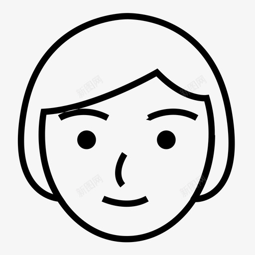 女孩微笑简介图标svg_新图网 https://ixintu.com 人 化身 头 女人 女孩 女性 微笑 快乐 简介 脸