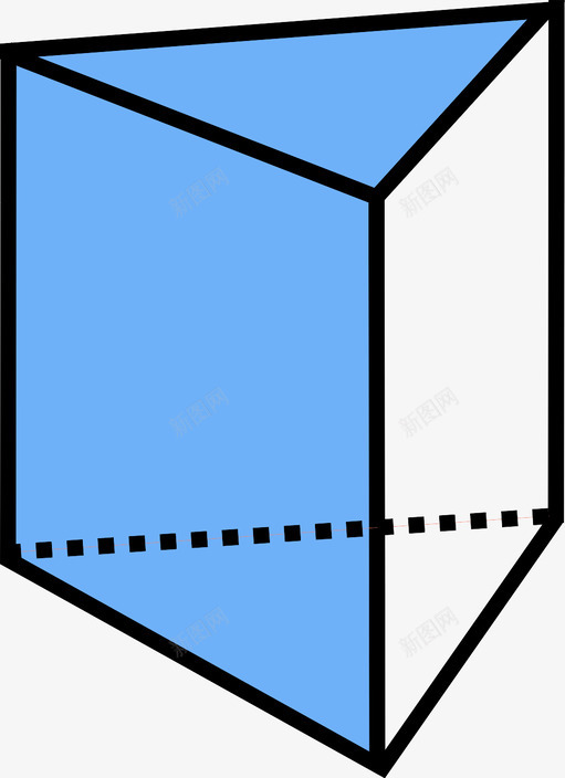 三棱柱三维形状图标svg_新图网 https://ixintu.com 三棱柱 三维 三维形状 三维物体 几何 形状 物体
