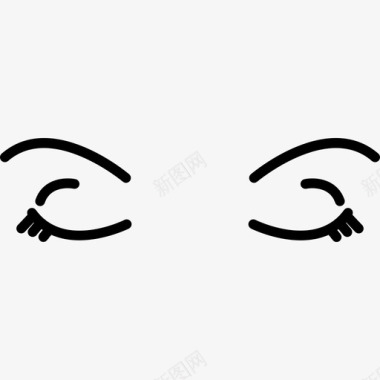 女性人类的眼睛人身体部位图标图标