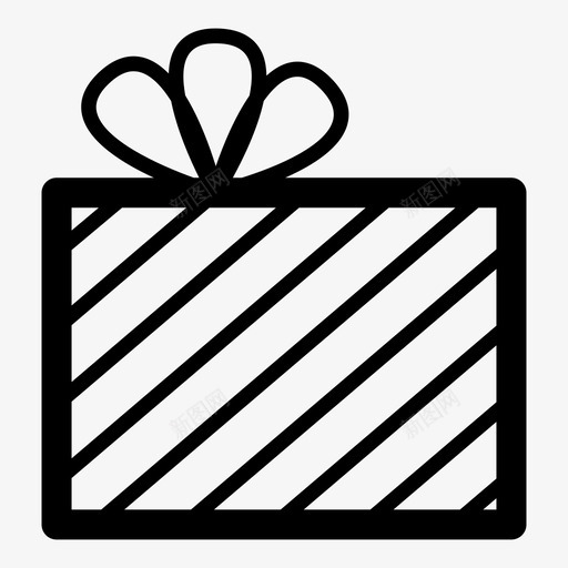 礼物惊喜礼品包装图标svg_新图网 https://ixintu.com 包装纸 圣诞礼物 圣诞节 庆祝活动 惊喜 生日 盒子 礼品包装 礼物