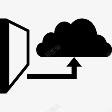 云存储传输接口数据图标图标