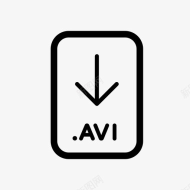 avi文件视频文件图标图标