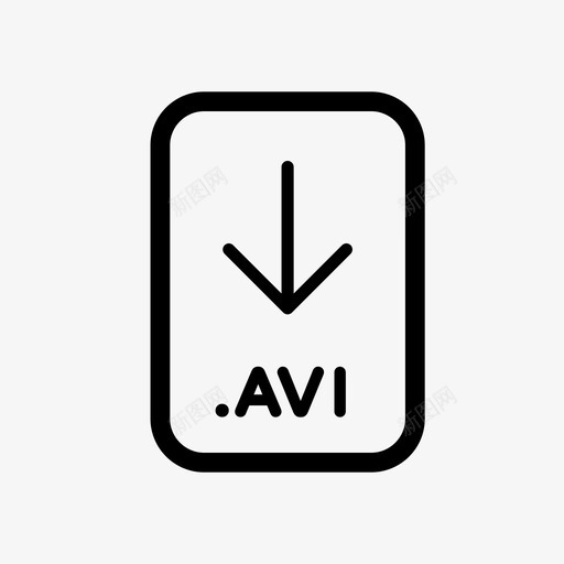 avi文件视频文件图标svg_新图网 https://ixintu.com avi文件 下载 下载文件 各种文件 文件图标 文件扩展名 文件格式 视频
