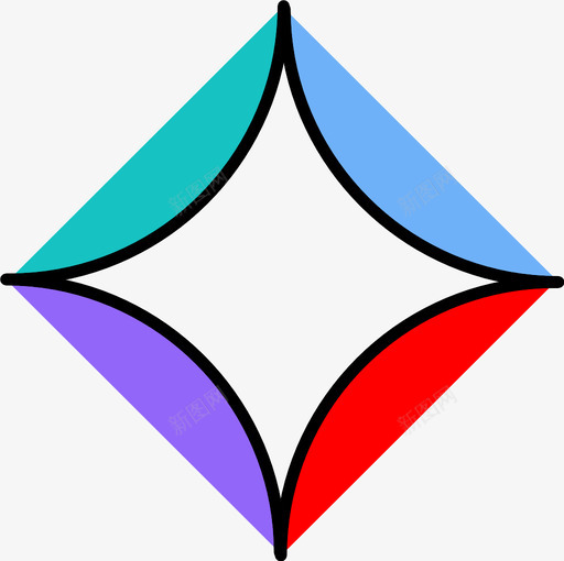 星形形状几何图标svg_新图网 https://ixintu.com 几何 形状 数学 星形 物体