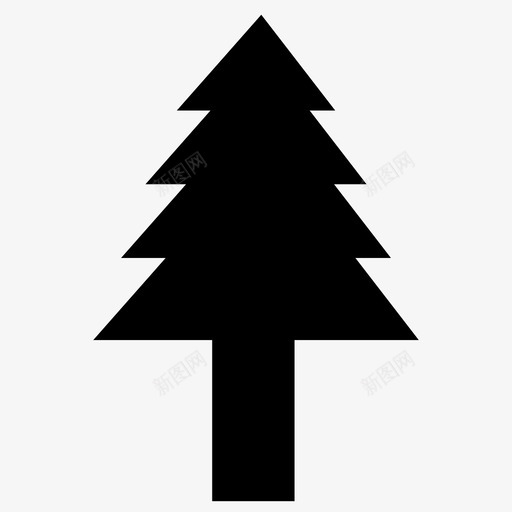 树圣诞节森林图标svg_新图网 https://ixintu.com 公园 冬天 圣诞节 树 树叶 森林 自然