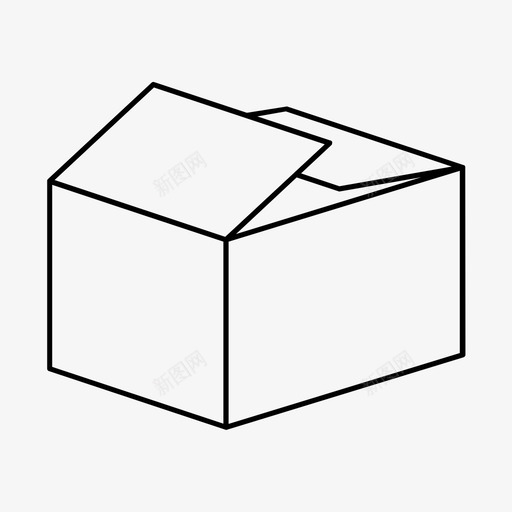 箱子装运礼物图标svg_新图网 https://ixintu.com 交货 包装 开箱 礼物 箱子 纸张 装运 集装箱