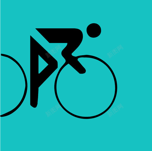 骑自行车锻炼人图标svg_新图网 https://ixintu.com 人 比赛 运动 铁人三项 锻炼 骑自行车
