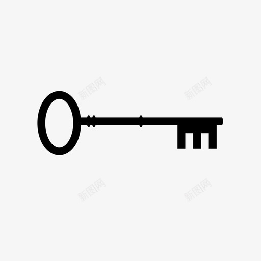 钥匙安全秘密图标svg_新图网 https://ixintu.com 保护 安全 密码 开锁 秘密 钥匙 锁
